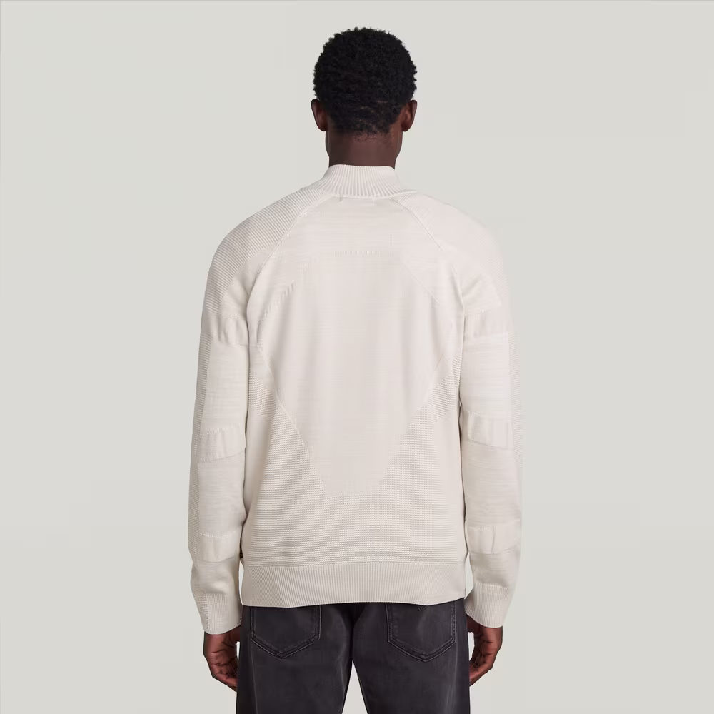 3D Biker Full Zip Knit
