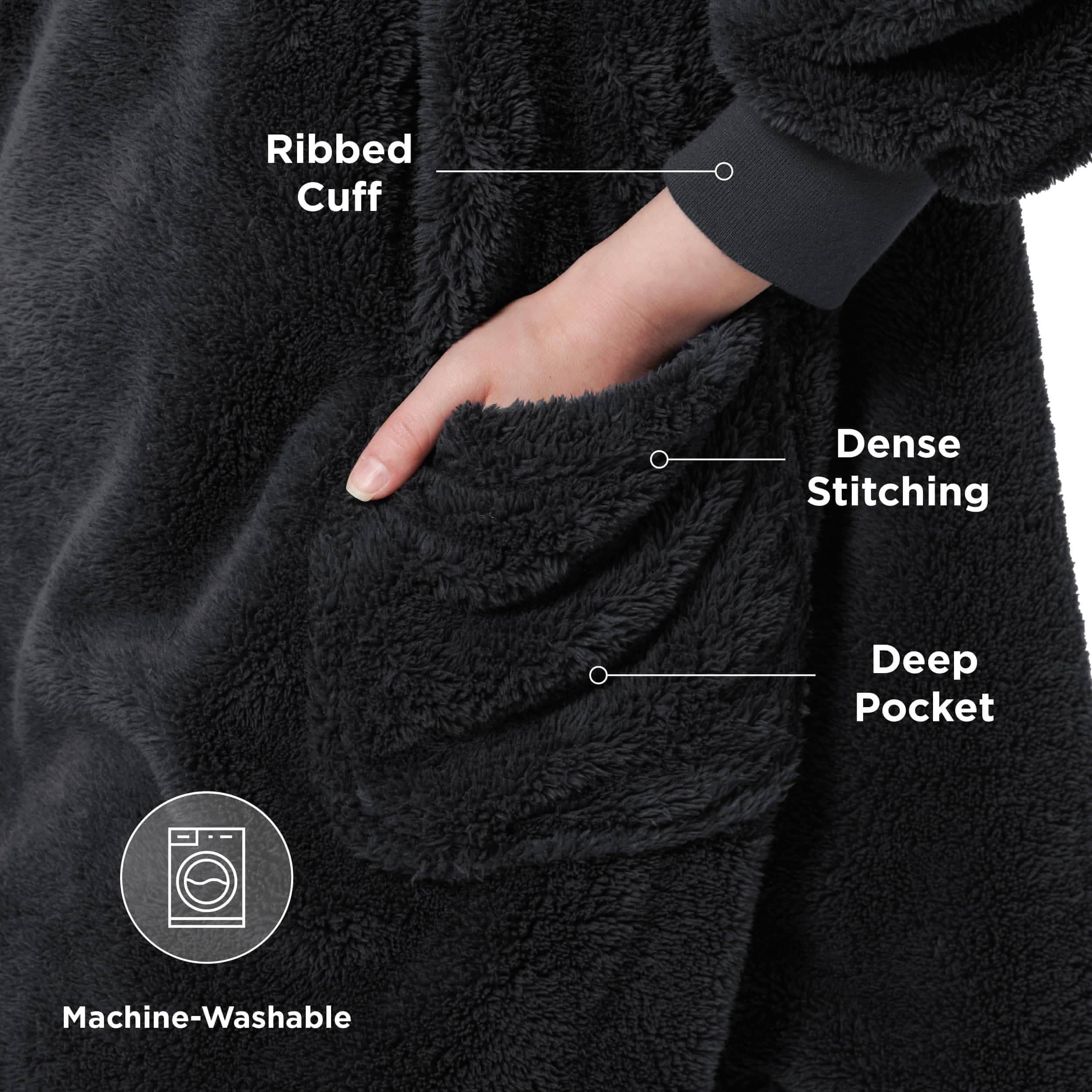 GentleSoft® Shaggy Sherpa Blanket Hoodie