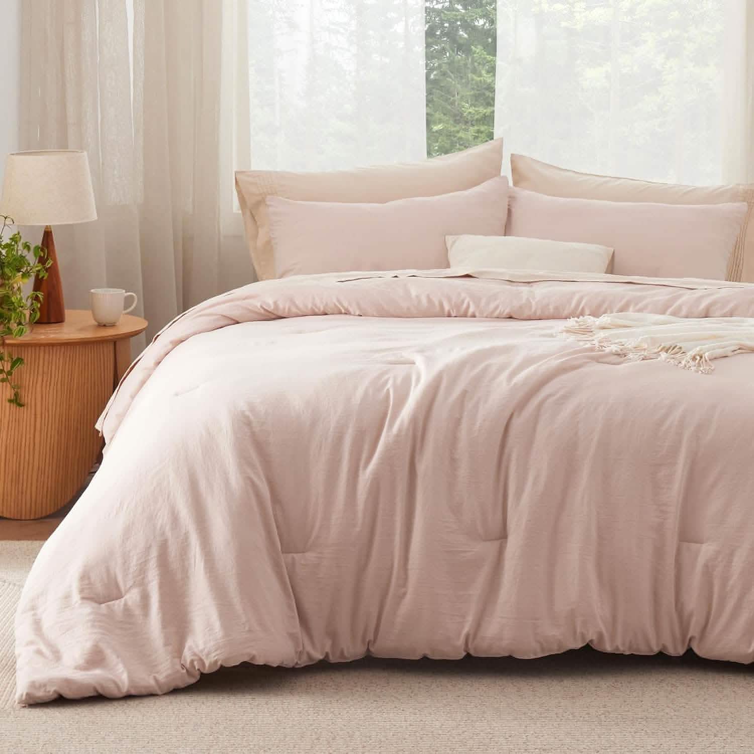 GentleSoft® Prewashed Plain Comforter Set