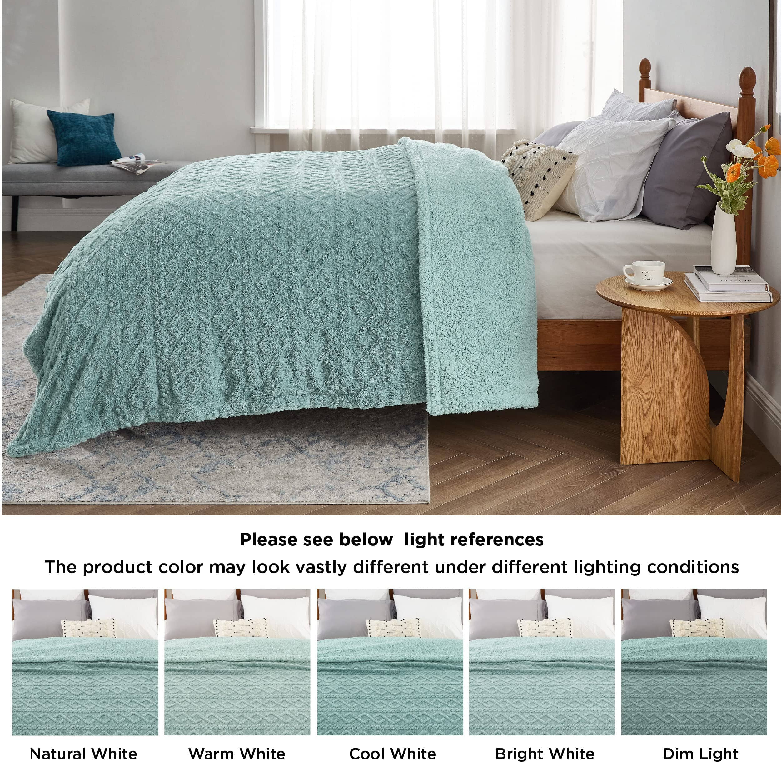 GentleSoft® Sherpa Throw Blanket For Couch