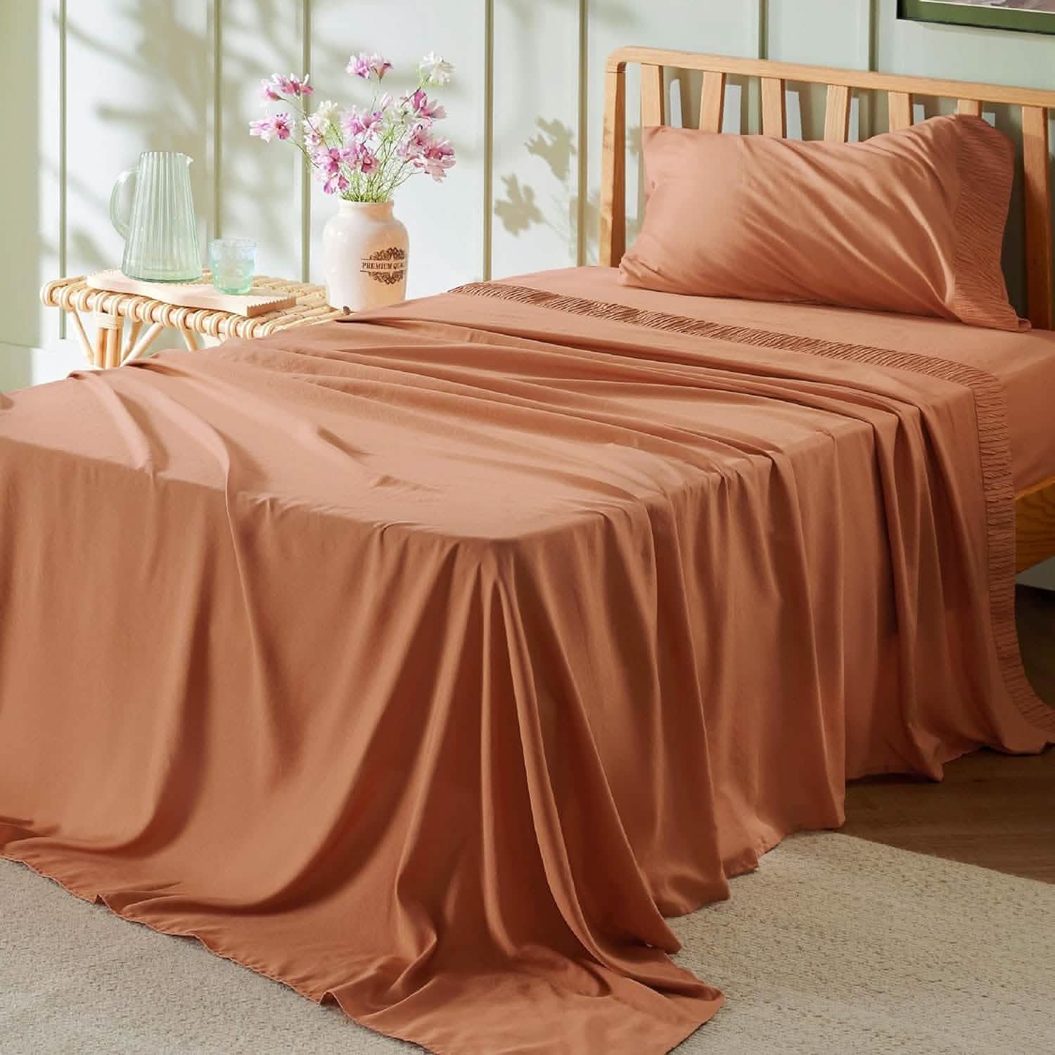 GentleSoft® Ruched Sheet Set