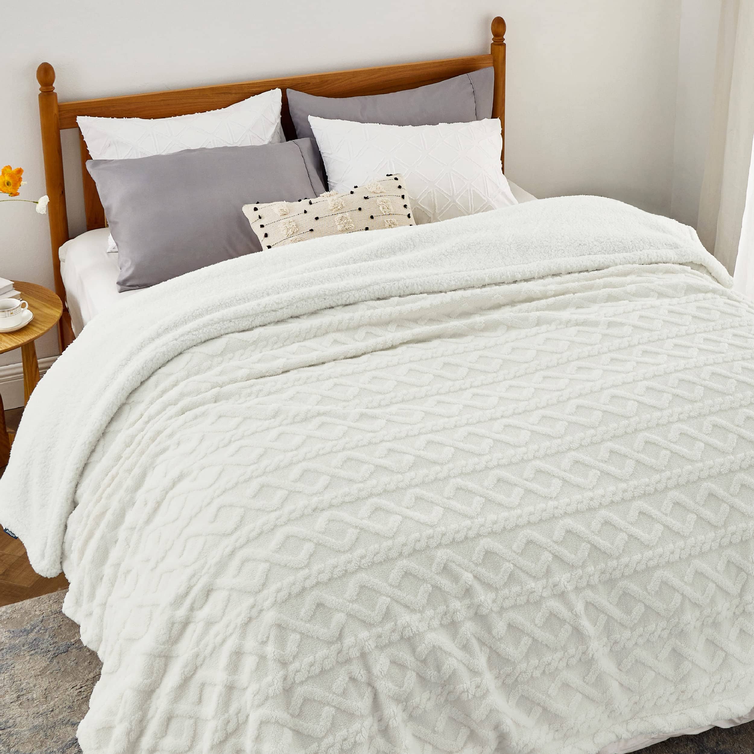 GentleSoft® Sherpa Throw Blanket For Couch