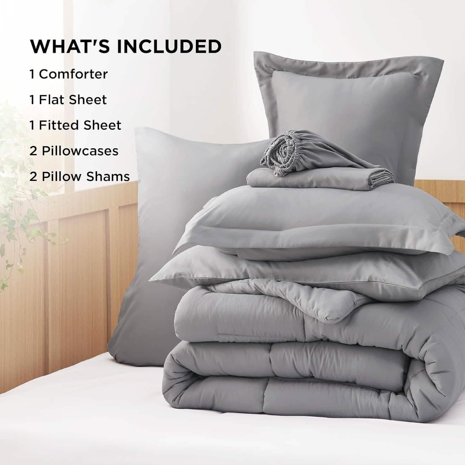 GentleSoft® Comforter Set - 7 Pieces Solid