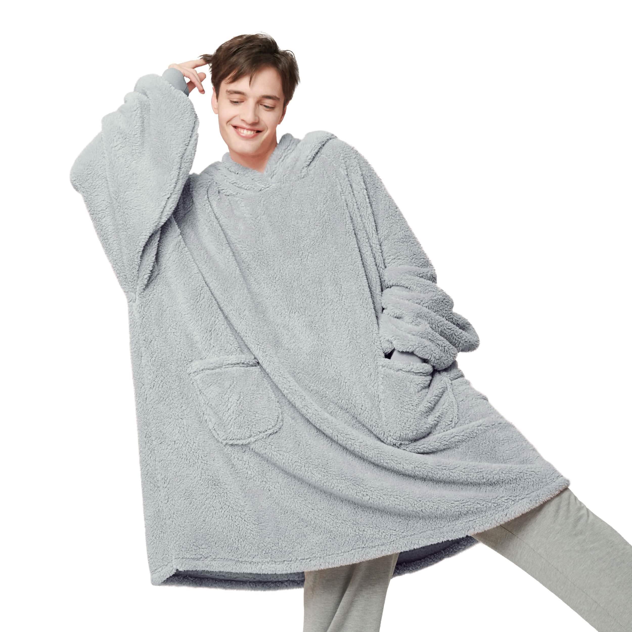 GentleSoft® Shaggy Sherpa Blanket Hoodie