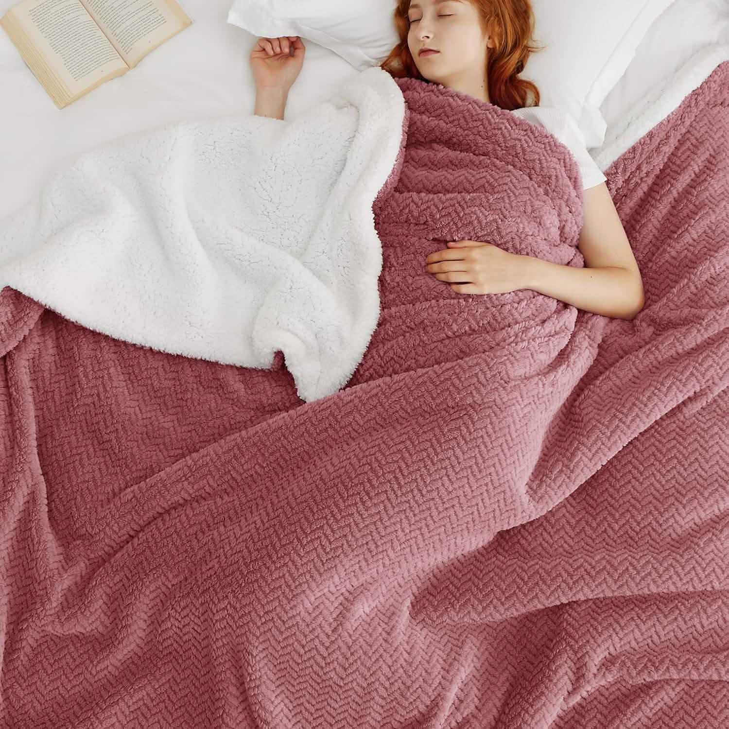 GentleSoft® Chevron Sherpa Fleece Blanket