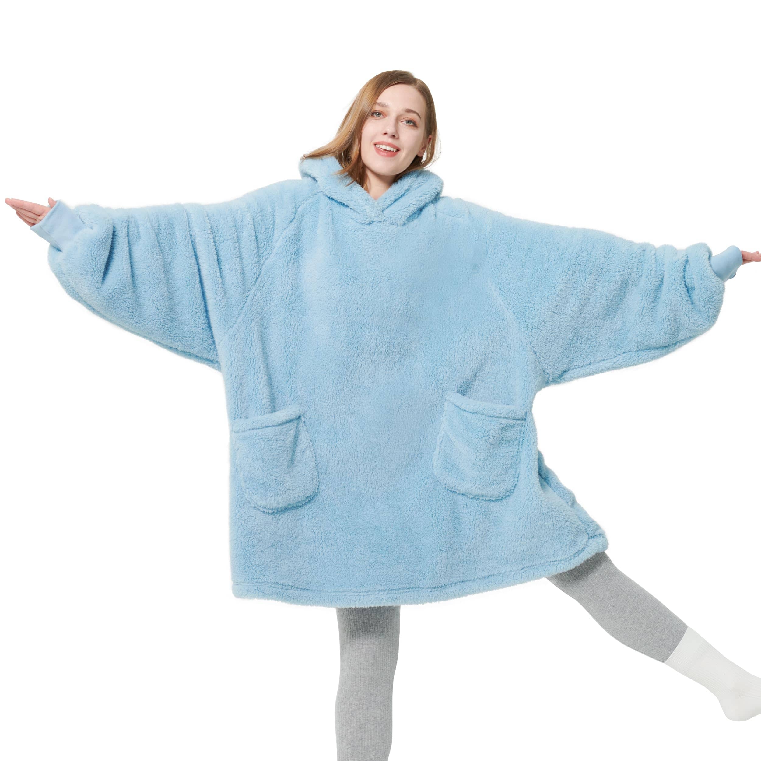GentleSoft® Shaggy Sherpa Blanket Hoodie