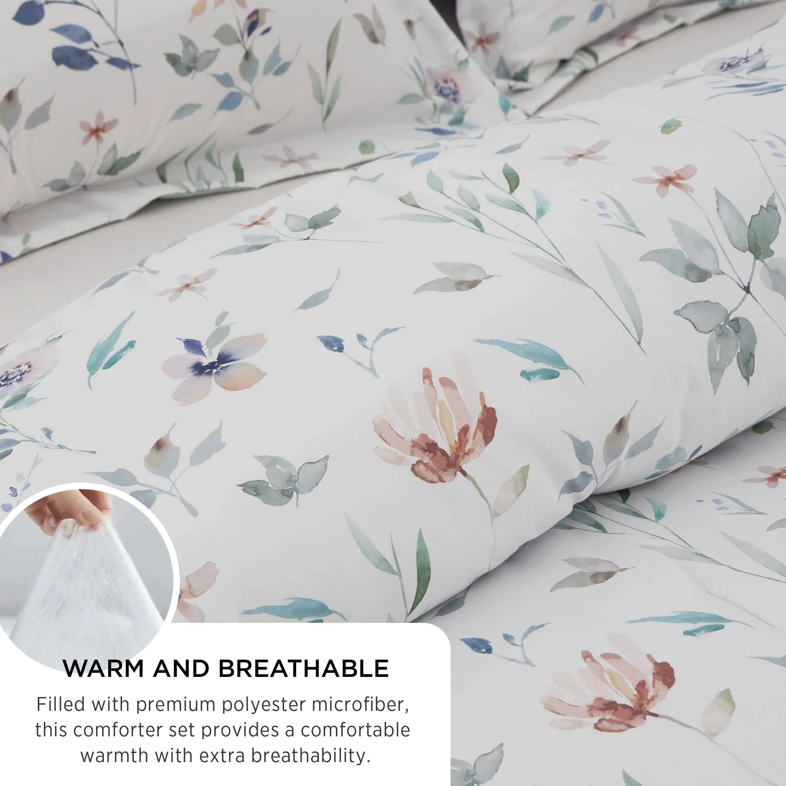GentleSoft® Retro Botanical Comforter Set