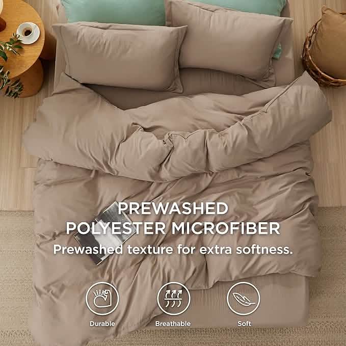 GentleSoft® Prewashed Microfiber Duvet Cover Set