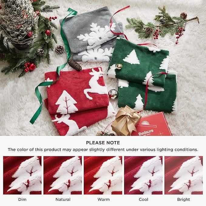 GentleSoft® Snowflake Comforter Set Red