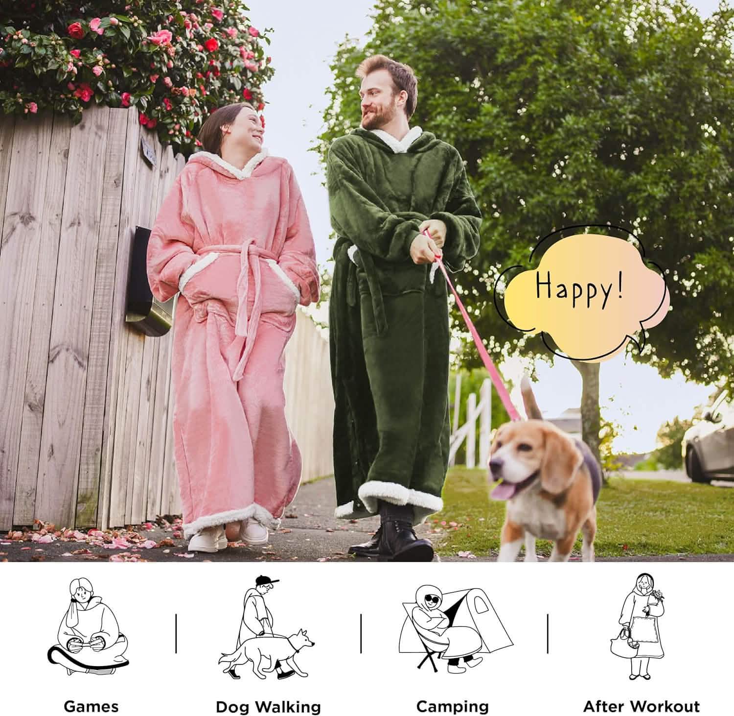GentleSoft® Sherpa Fleece Wearable Blanket