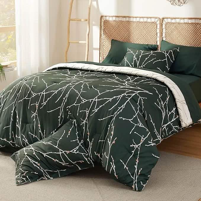 GentleSoft® Tree Branch Floral Pattern Bed-in-a-Bag