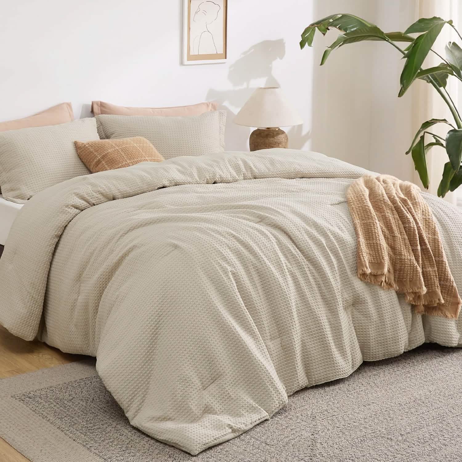 GentleSoft® Classic Waffle Weave Comforter Set