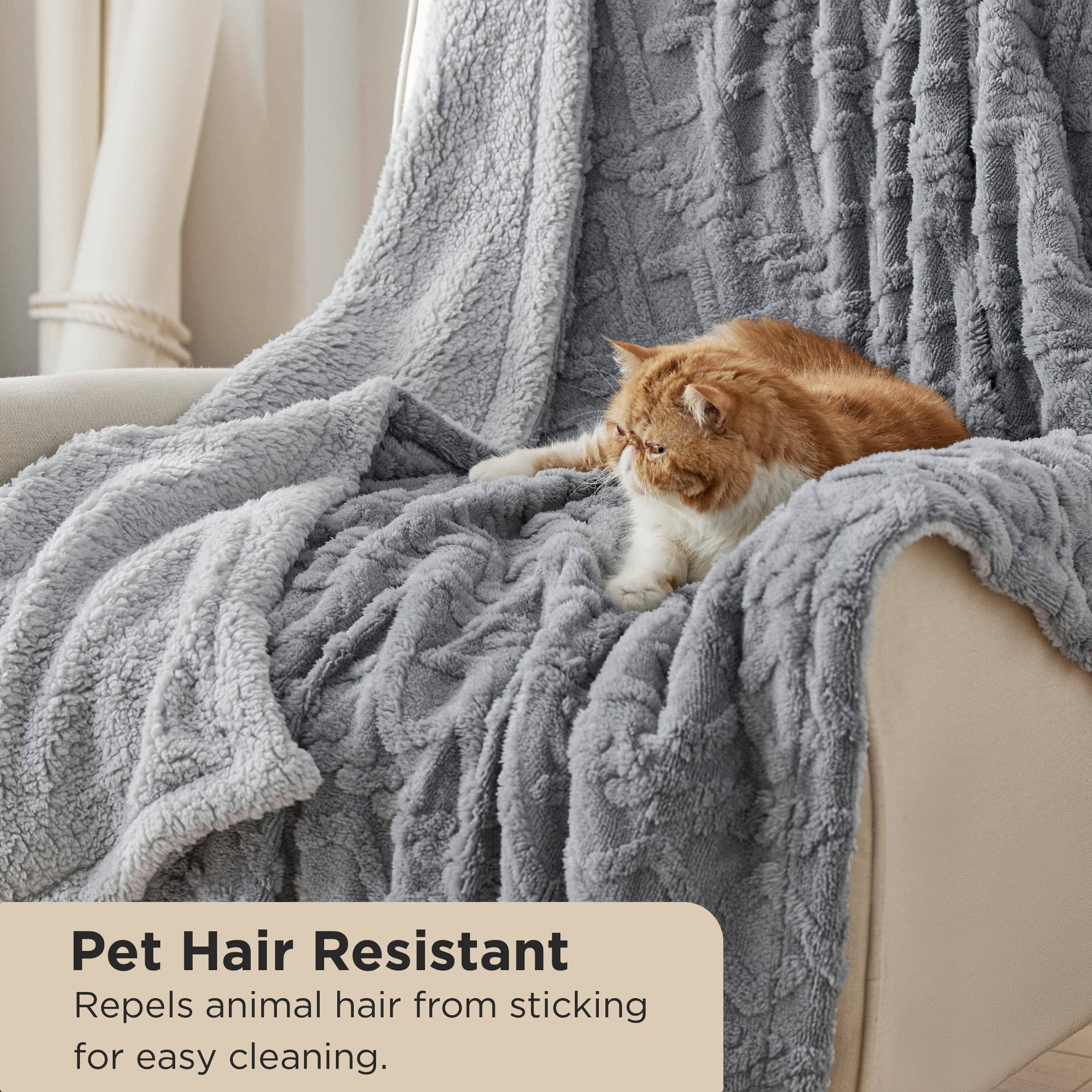 GentleSoft® Sherpa Throw Blanket For Couch