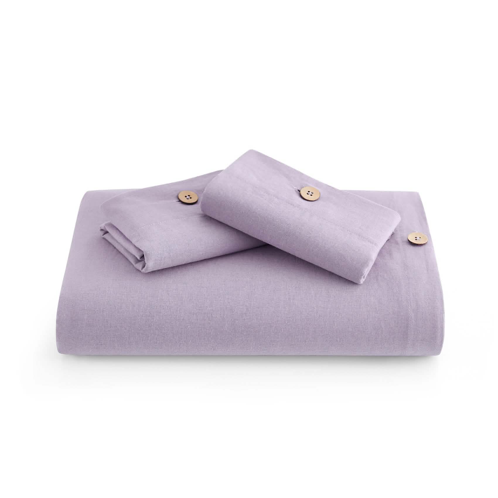 GentleSoft® Cotton Linen Hybrid Duvet Cover Set