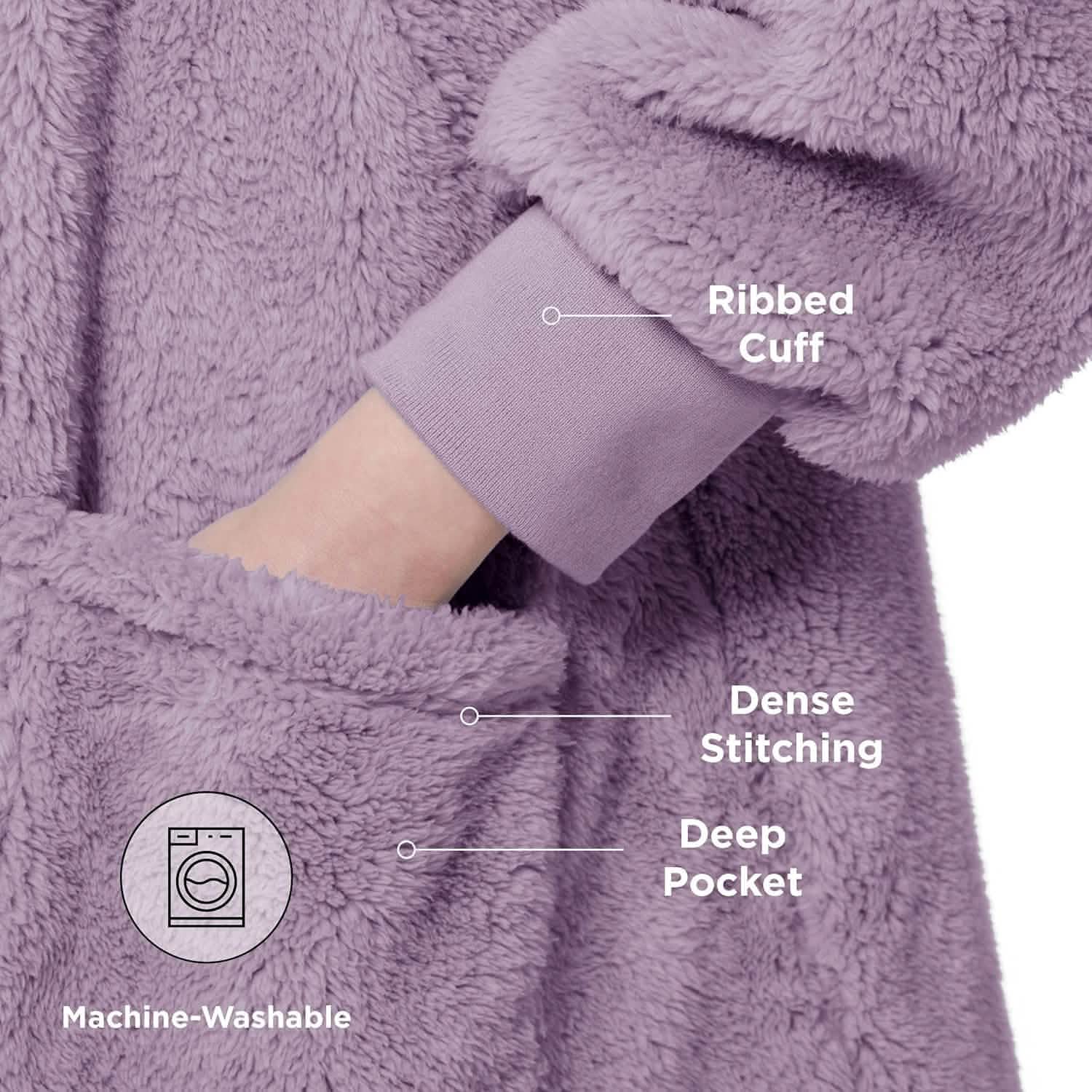 GentleSoft® Shaggy Sherpa Blanket Hoodie
