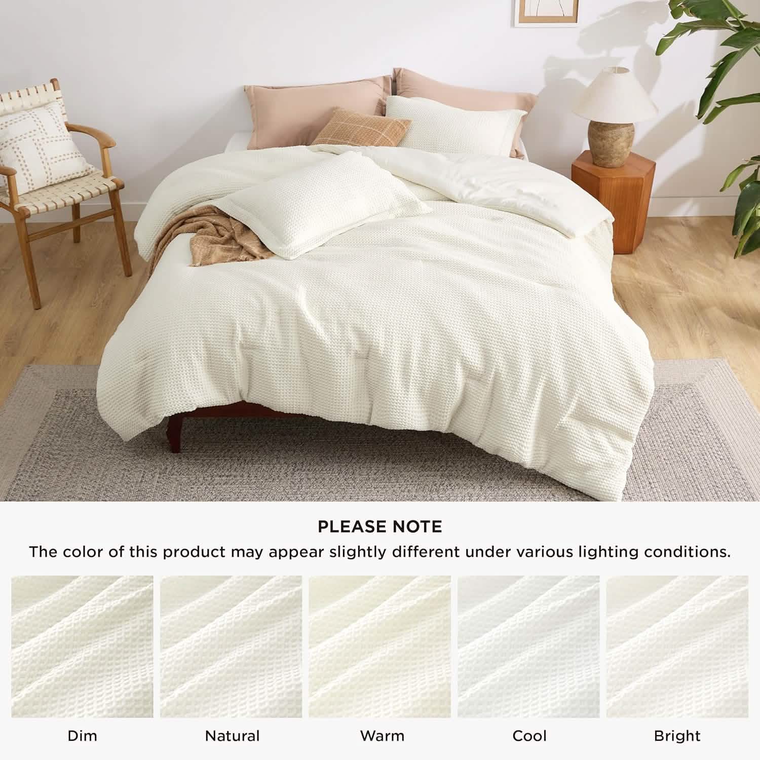 GentleSoft® Classic Waffle Weave Comforter Set