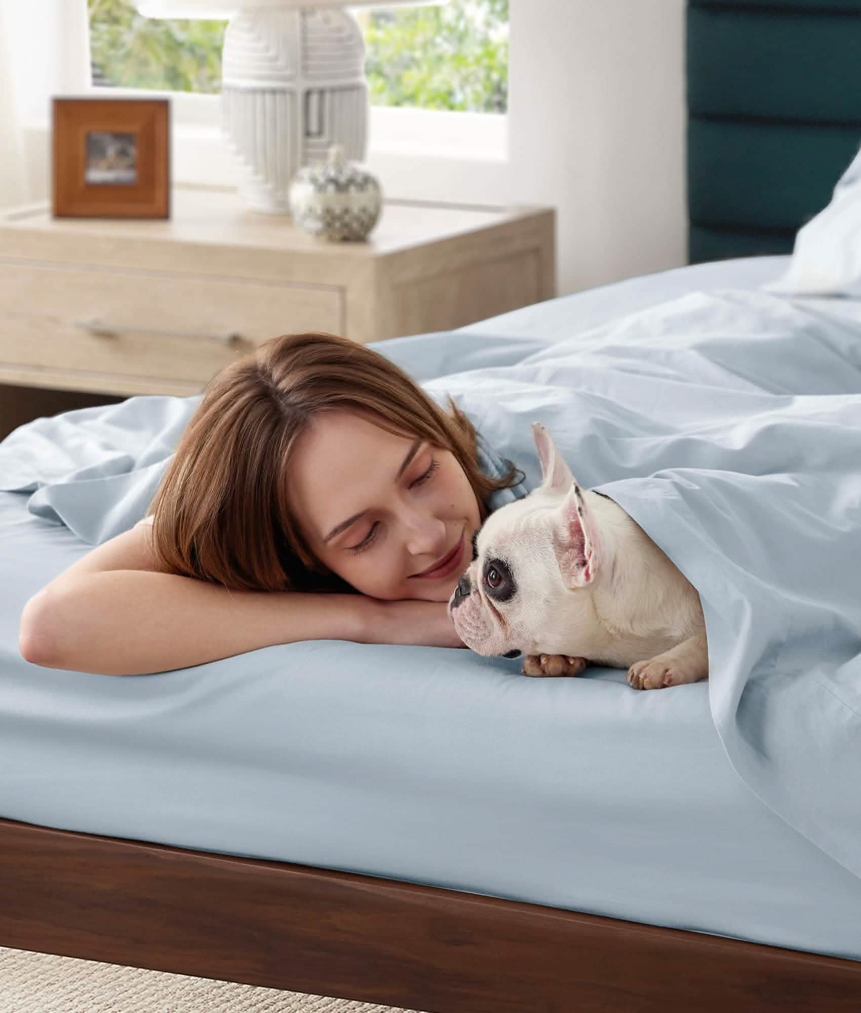 GentleSoft® Cotton Percale Weave Sheet Set