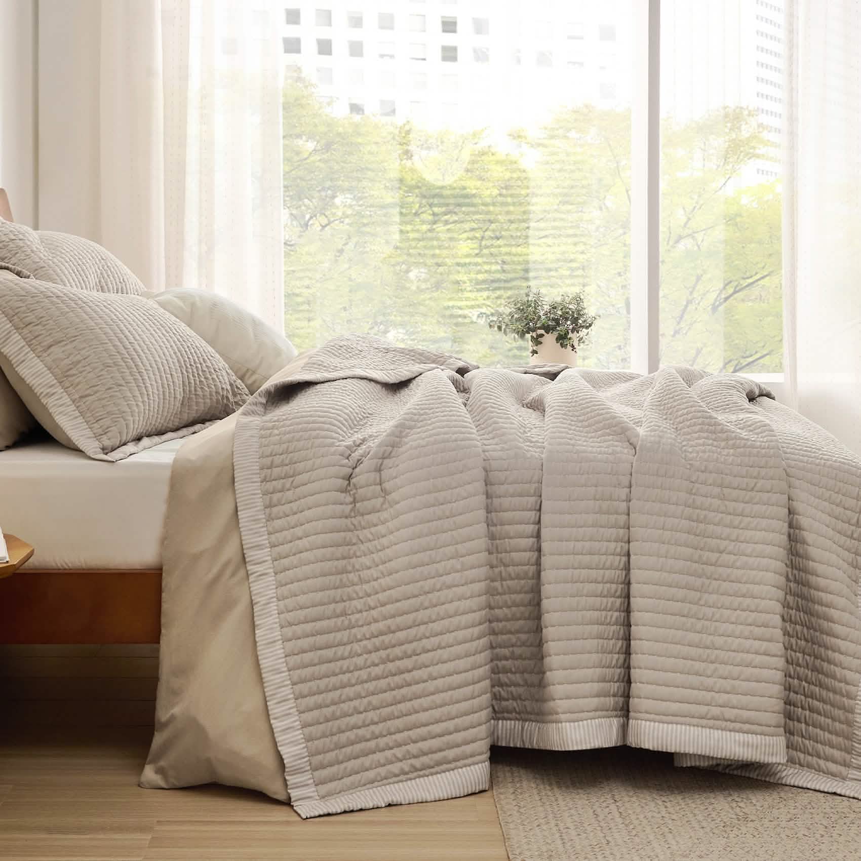 GentleSoft® Corduroy Pattern Quilt Set