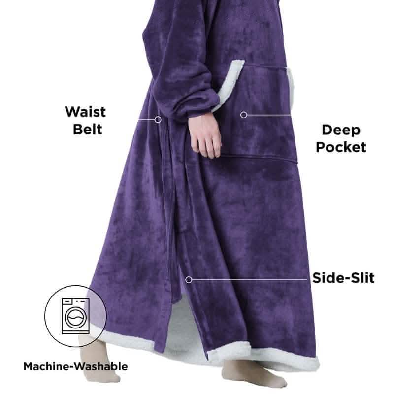 GentleSoft® Sherpa Fleece Wearable Blanket