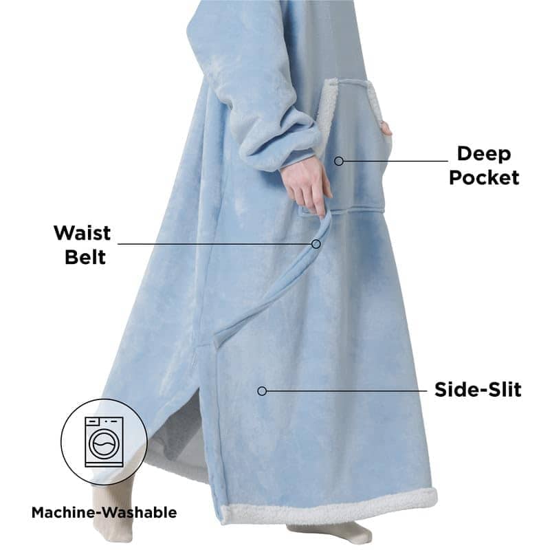 GentleSoft® Sherpa Fleece Wearable Blanket