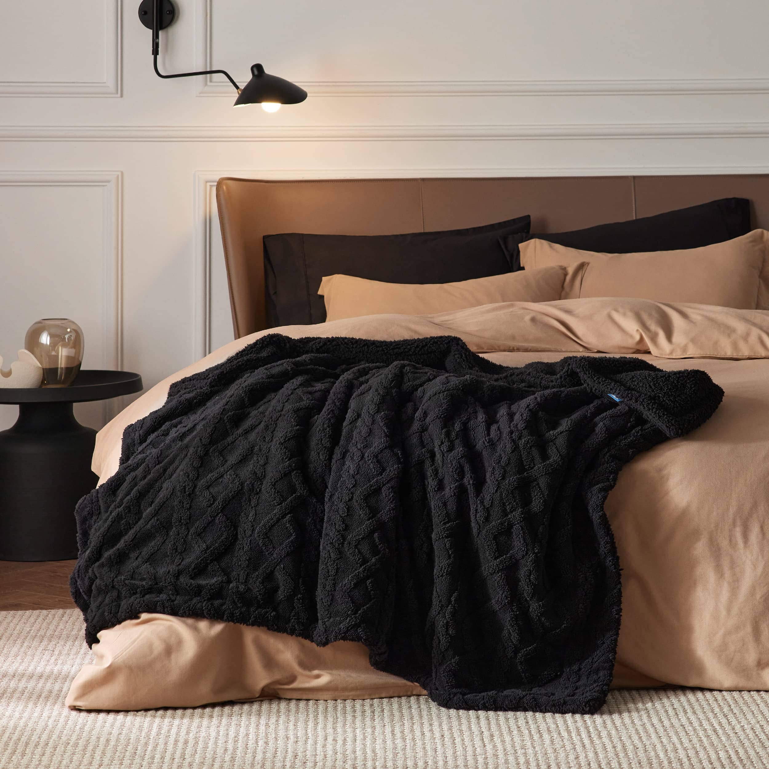 GentleSoft® Sherpa Throw Blanket For Couch