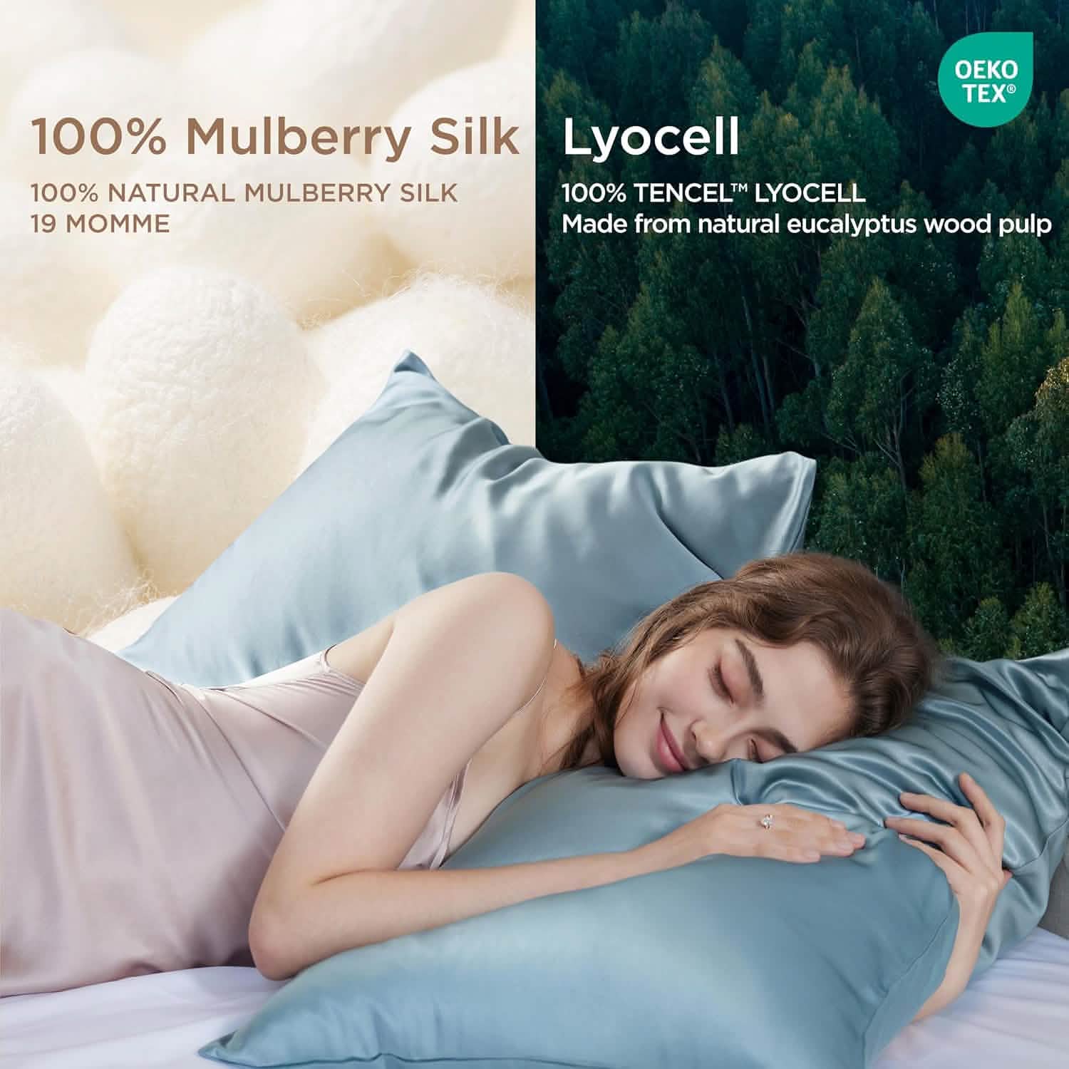 GentleSoft® Mulberry Silk Pillowcase