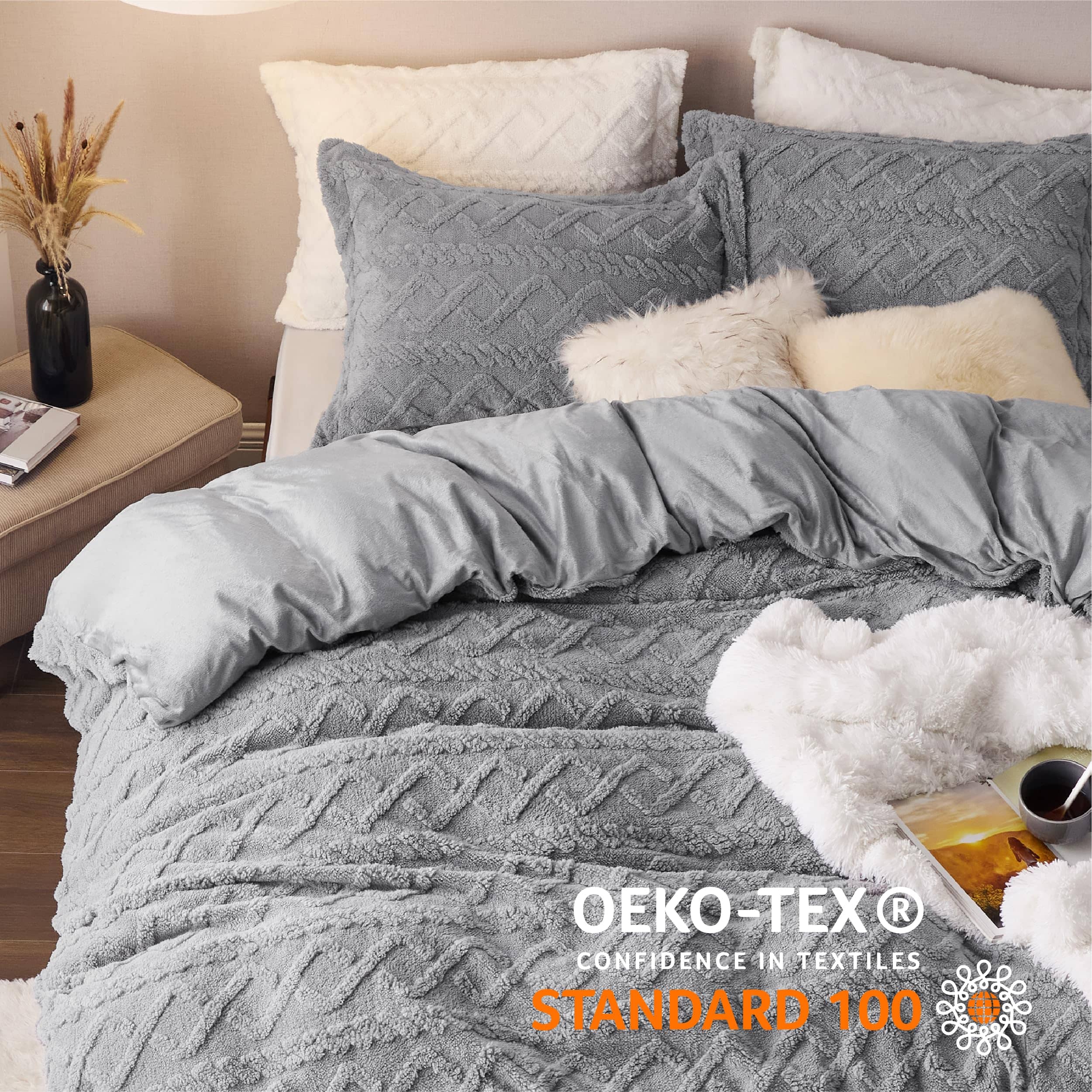 GentleSoft® Fluffy Boho Duvet Cover Set