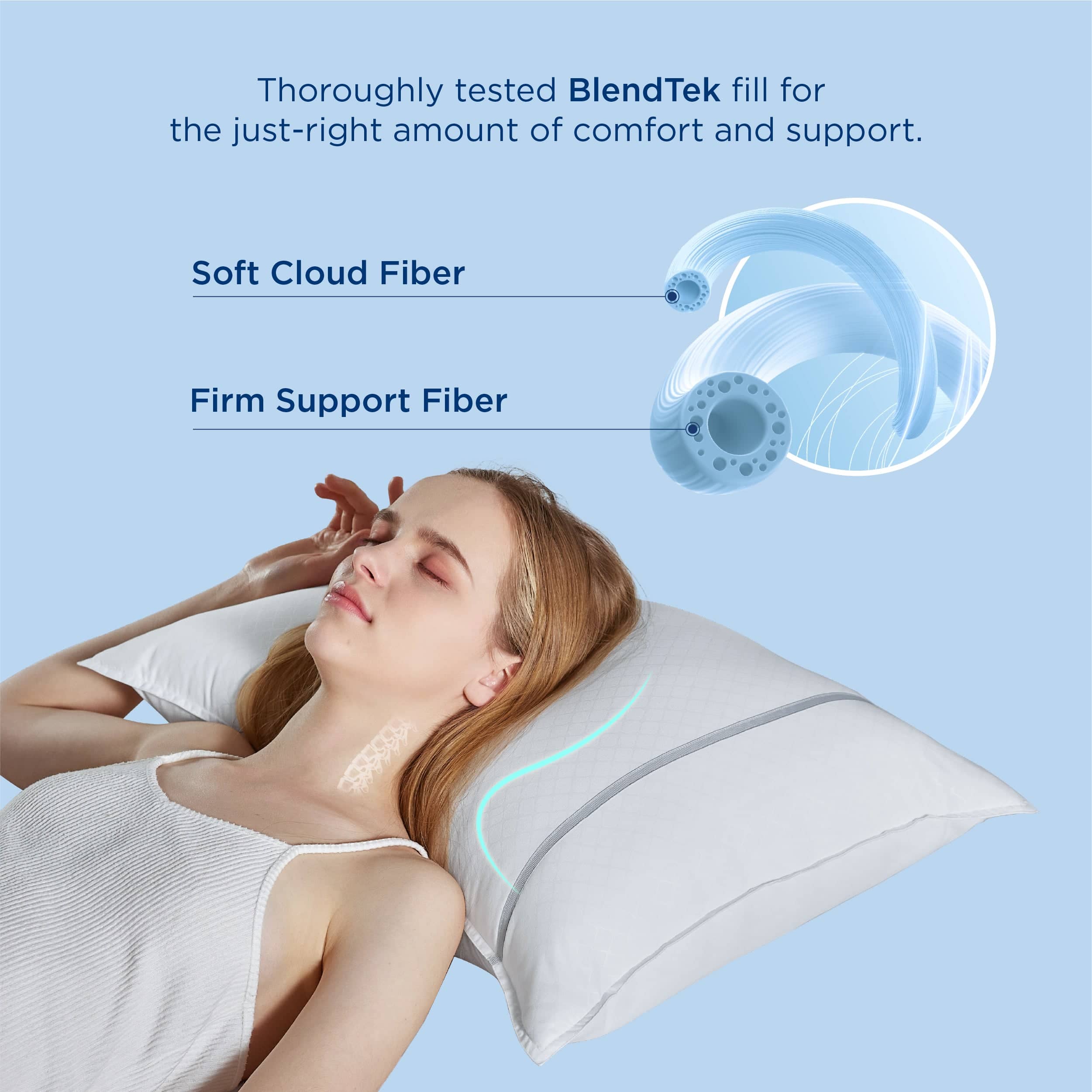 GentleSoft® Diamond Pattern Pillows 2pk