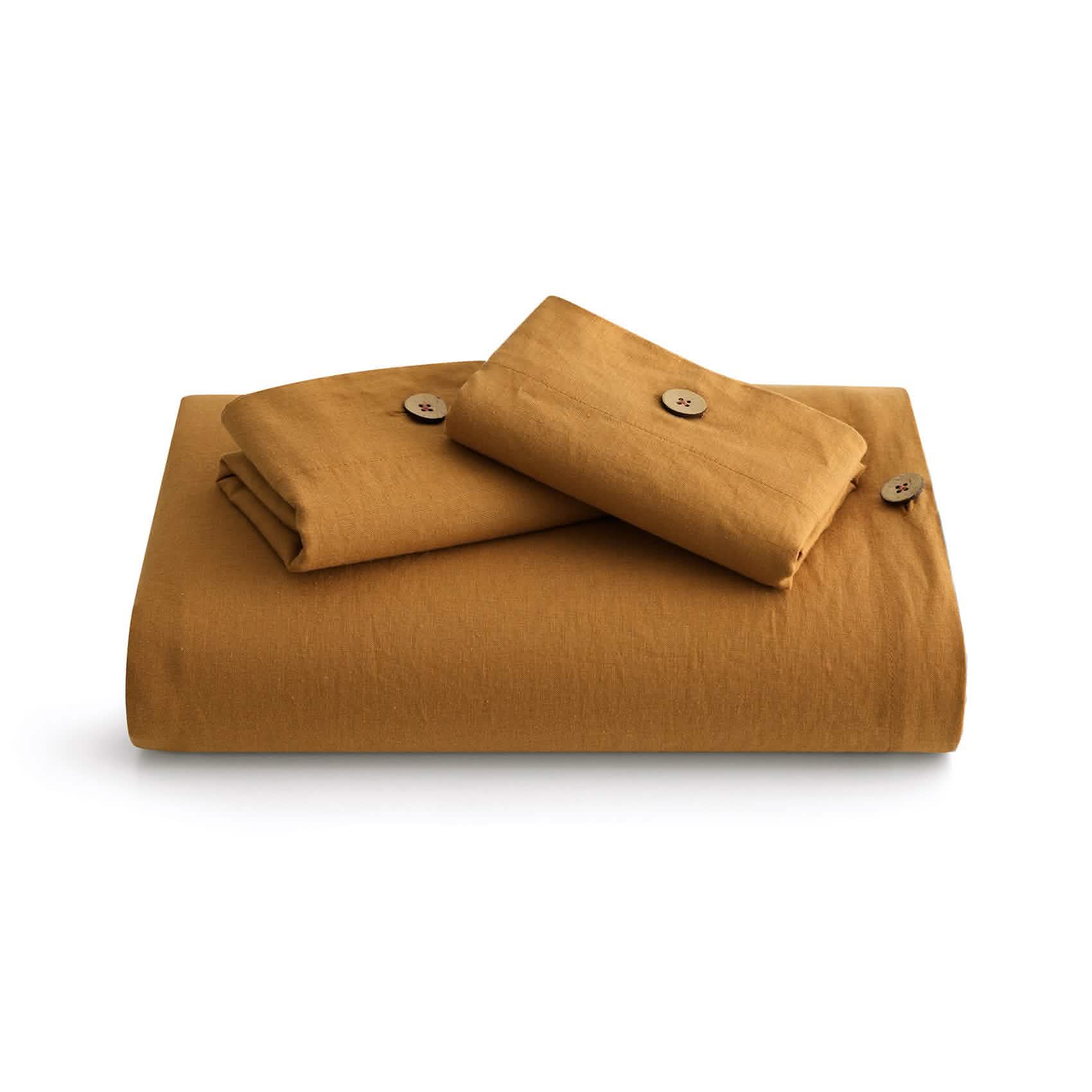 GentleSoft® Cotton Linen Hybrid Duvet Cover Set