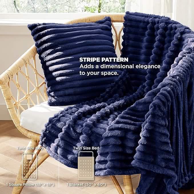 GentleSoft® Checkered Comforter Set Striped