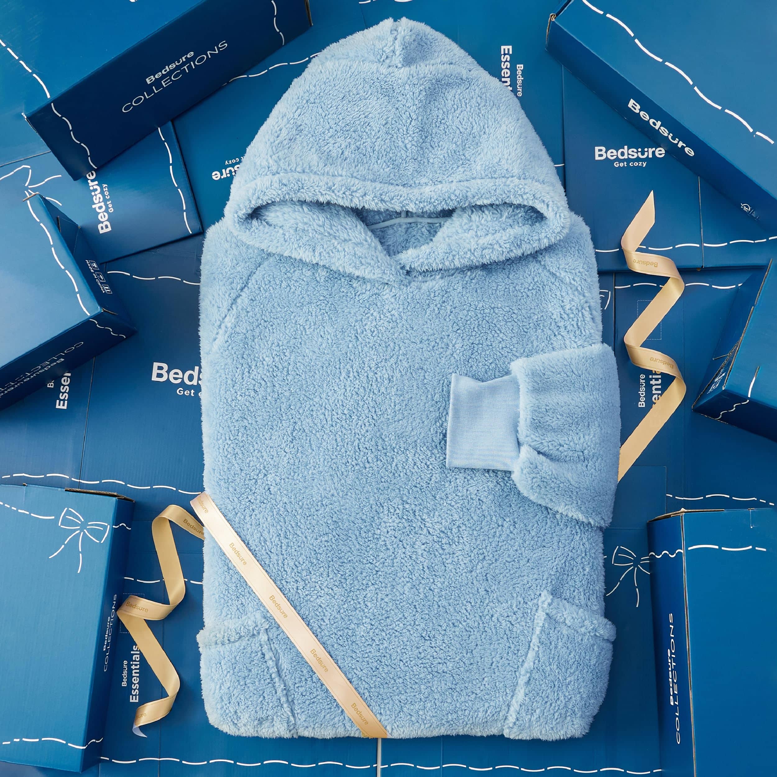 GentleSoft® Shaggy Sherpa Blanket Hoodie