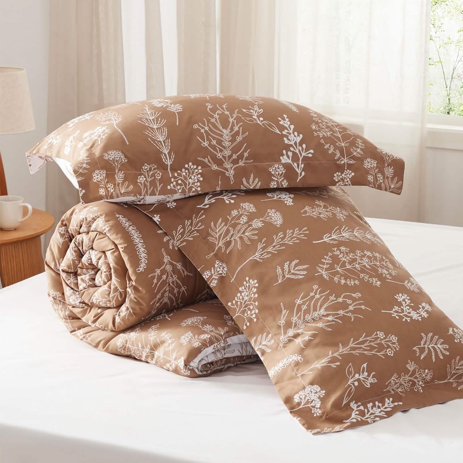 GentleSoft® Reversible Floral Print Comforter Set-2