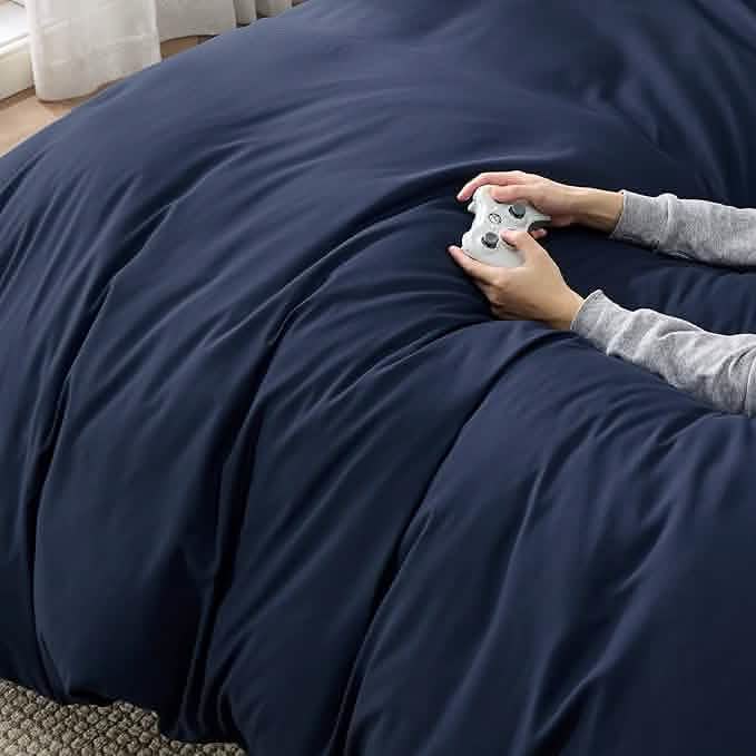 GentleSoft® Brushed Microfiber Duvet Cover Sets With Fitted Sheet