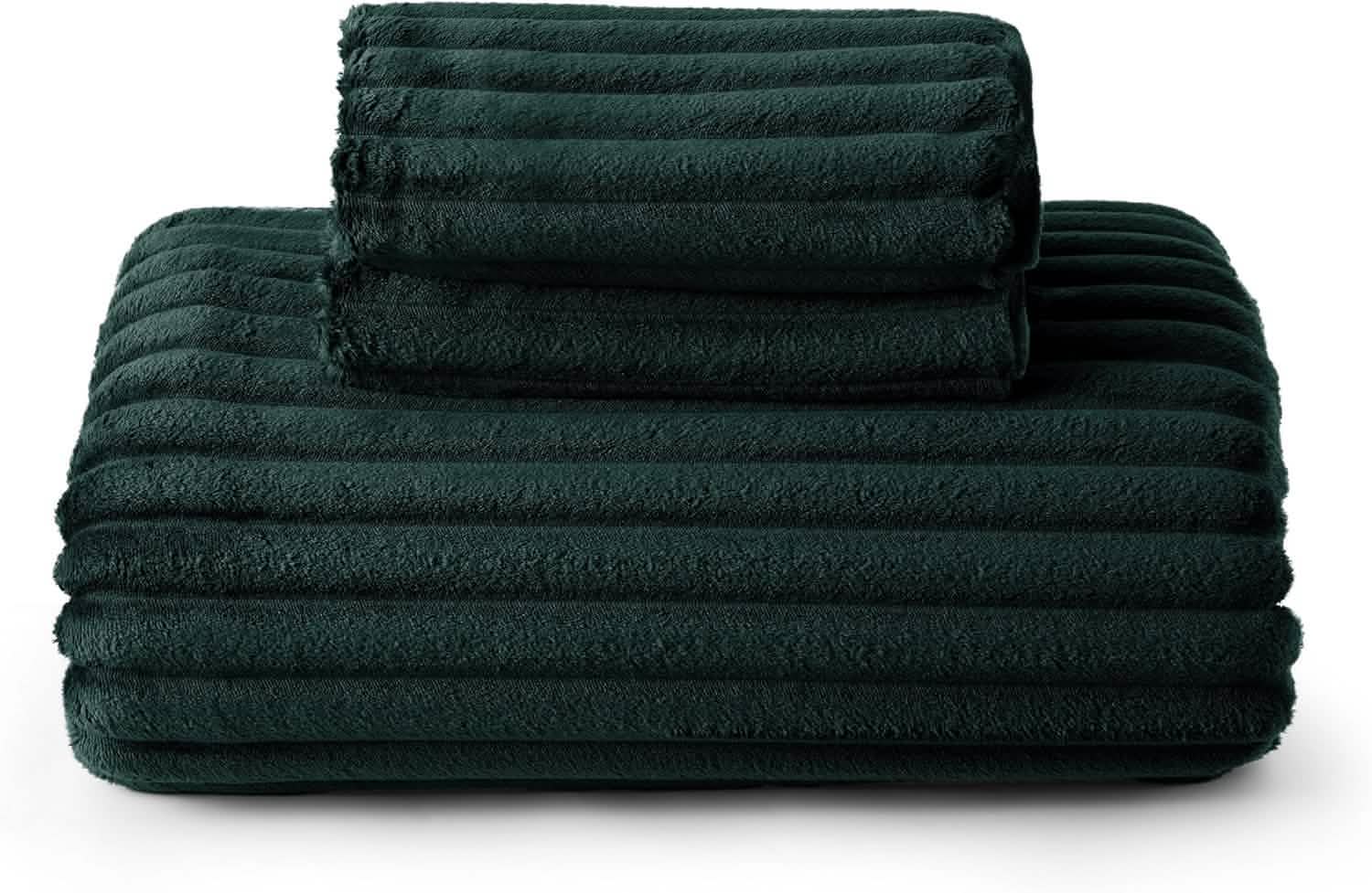 GentleSoft® Striped Flannel Duvet Cover Set