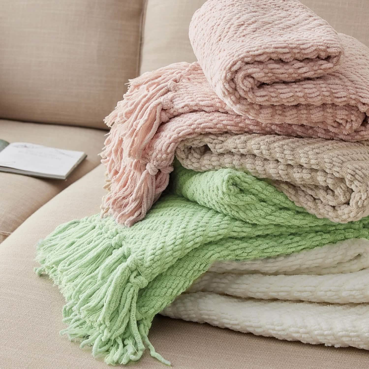 GentleSoft® GentleSoft Versatile Knit Woven Chenille Blanket