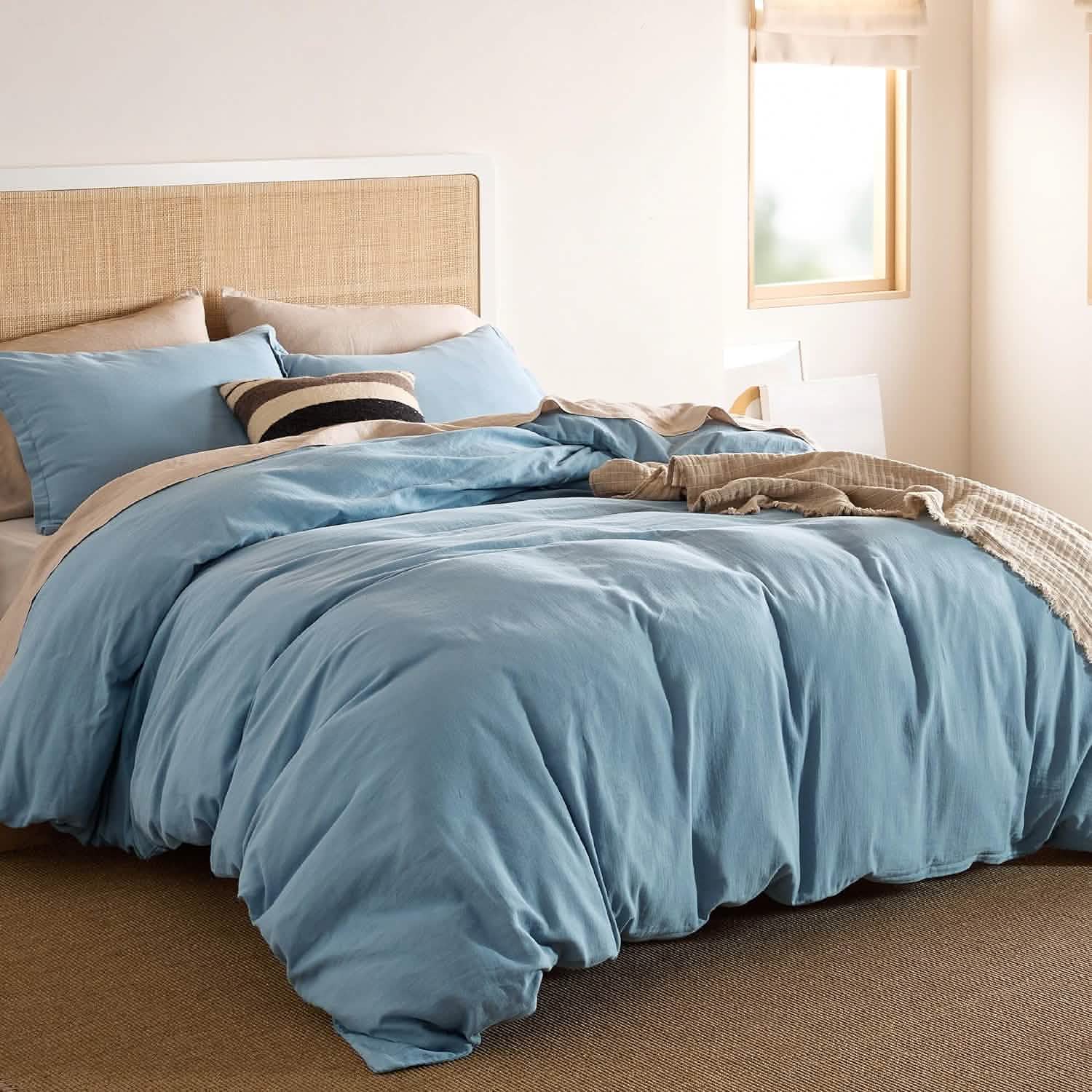 GentleSoft® 100% Muslin Duvet Cover Set