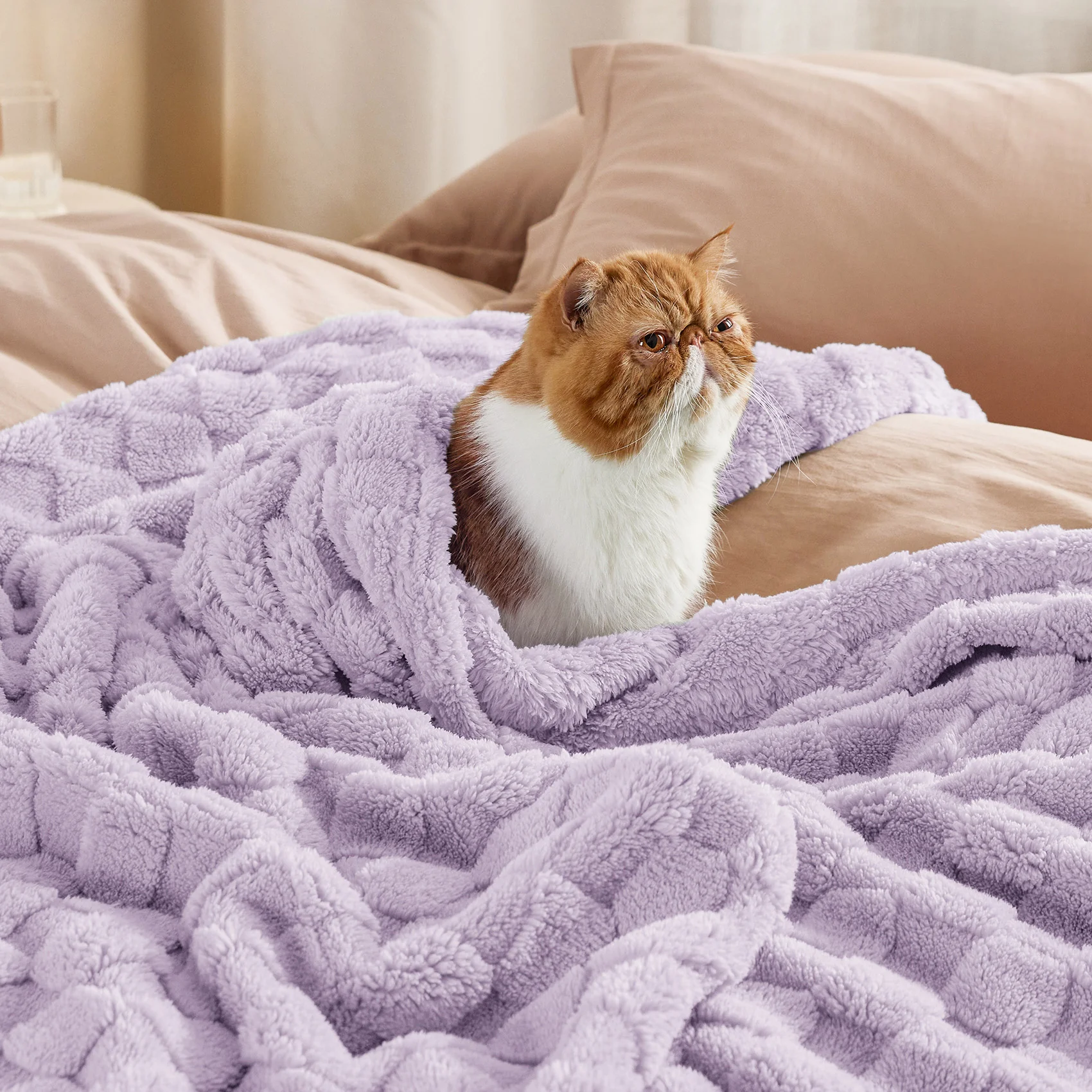 GentleSoft® Jacquard Shaggy Sherpa Blanket