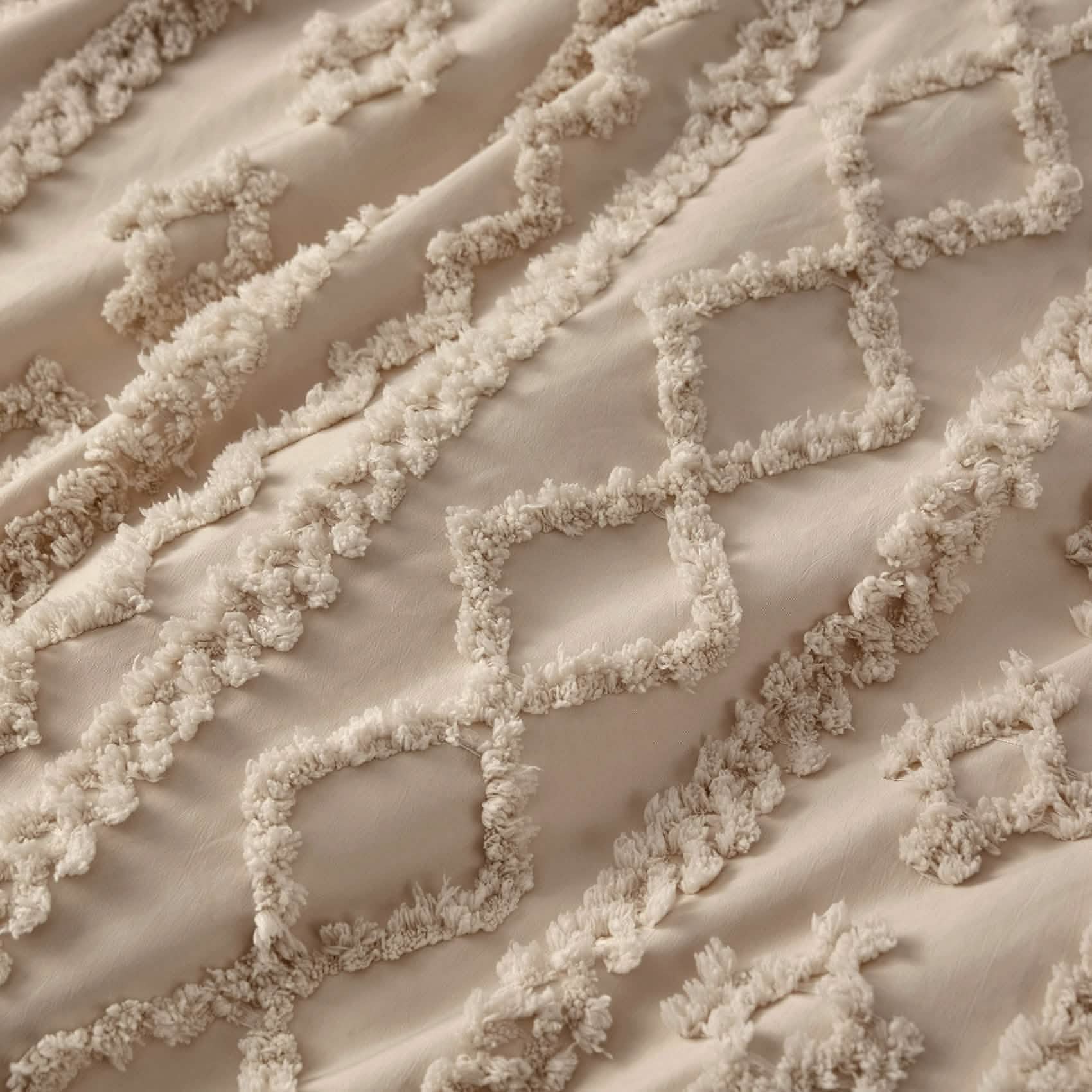 GentleSoft® Boho Tufted Embroidery Duvet Cover Set