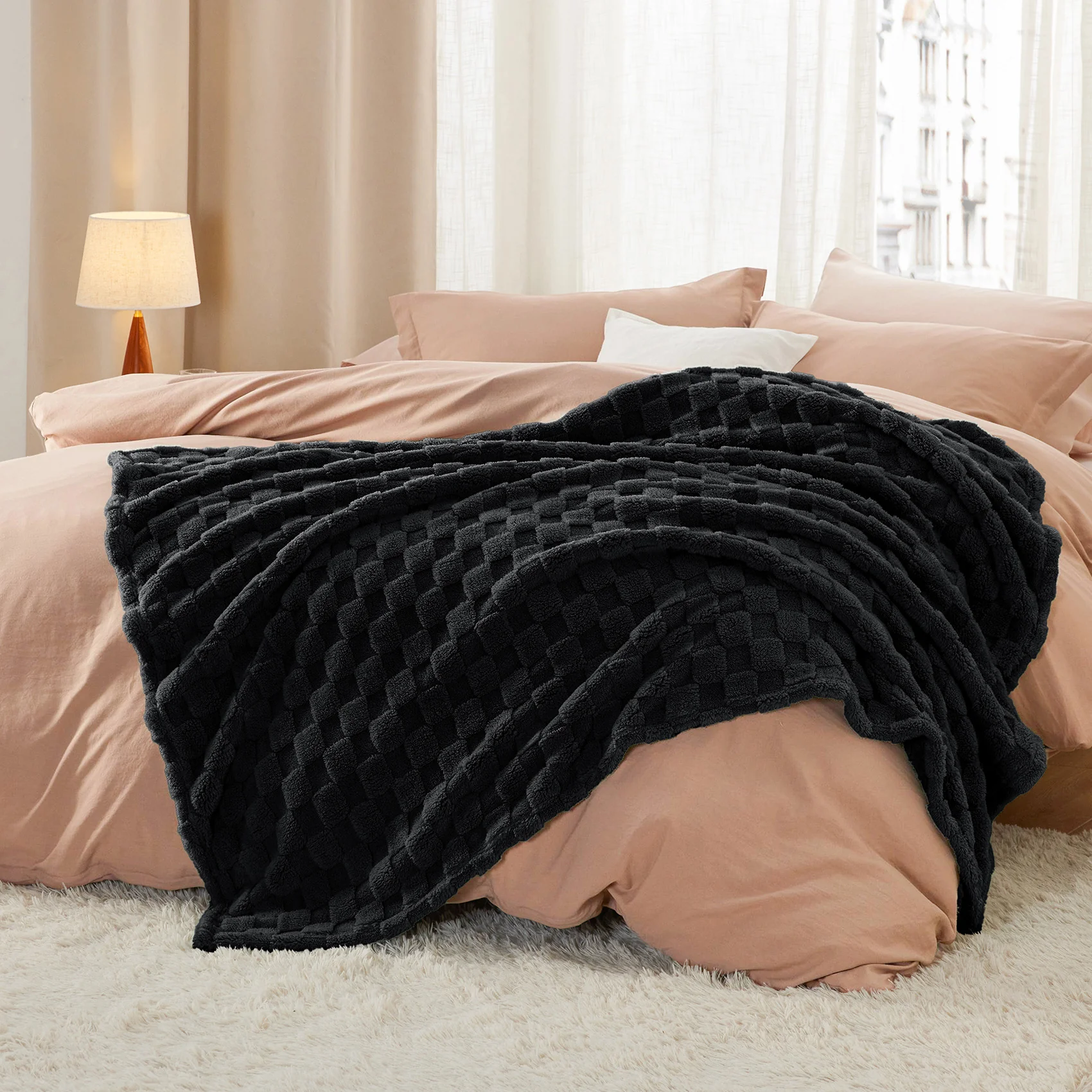 GentleSoft® Jacquard Shaggy Sherpa Blanket