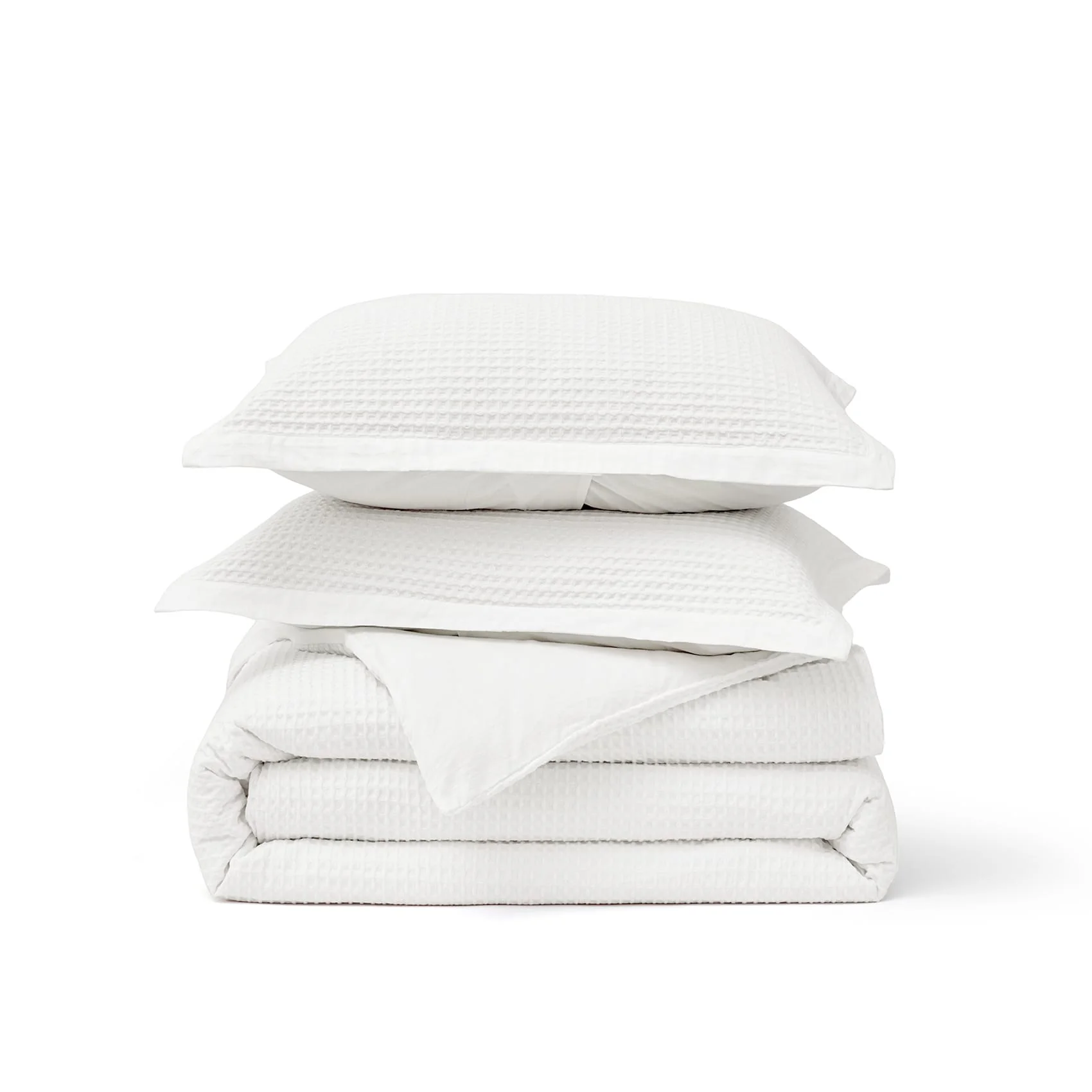 GentleSoft® Cotton Waffle Weave Duvet Cover Set