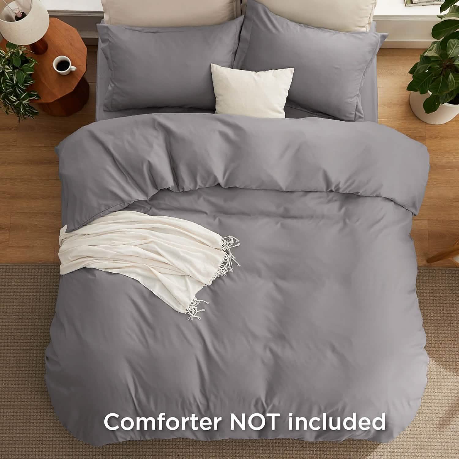 GentleSoft® Brushed Microfiber Duvet Cover Sets With Fitted Sheet