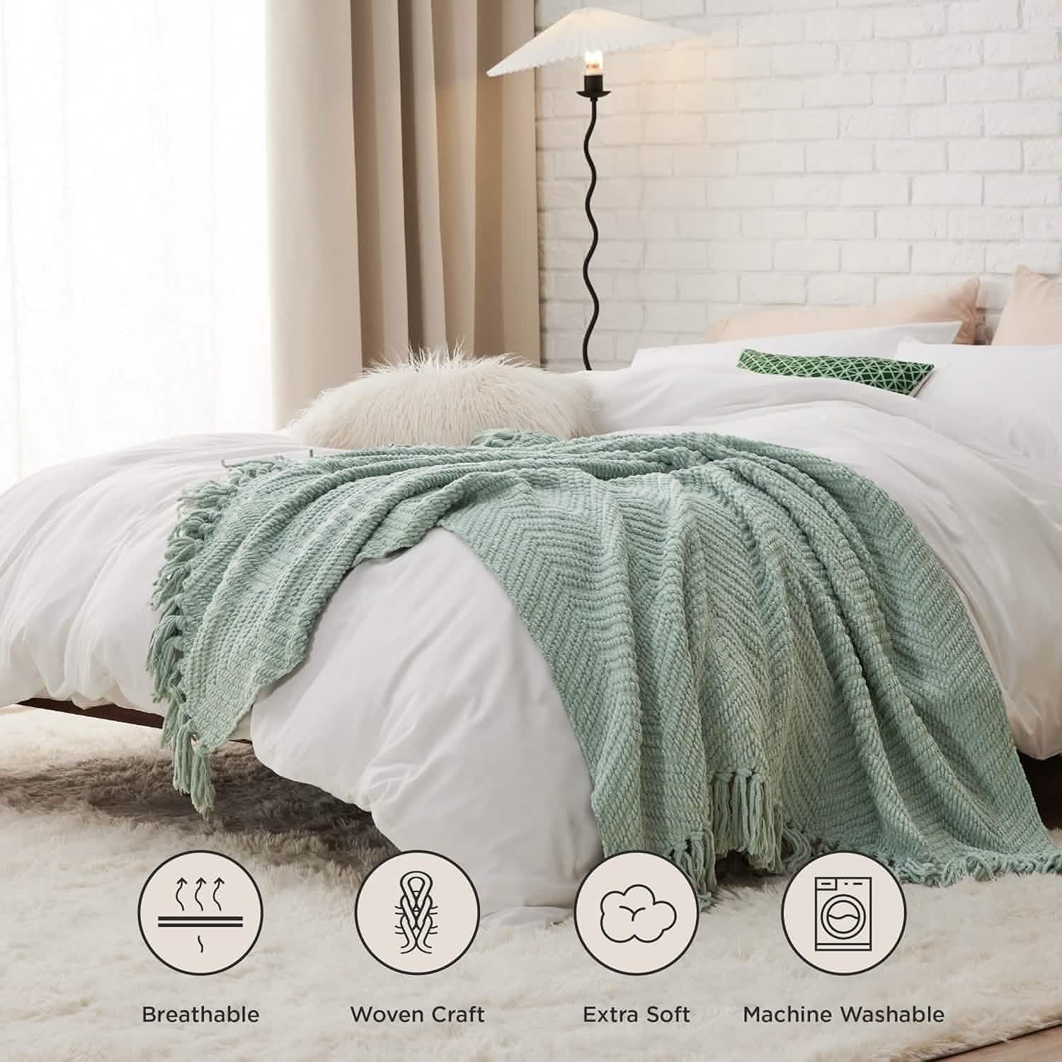 GentleSoft® GentleSoft Versatile Knit Woven Chenille Blanket
