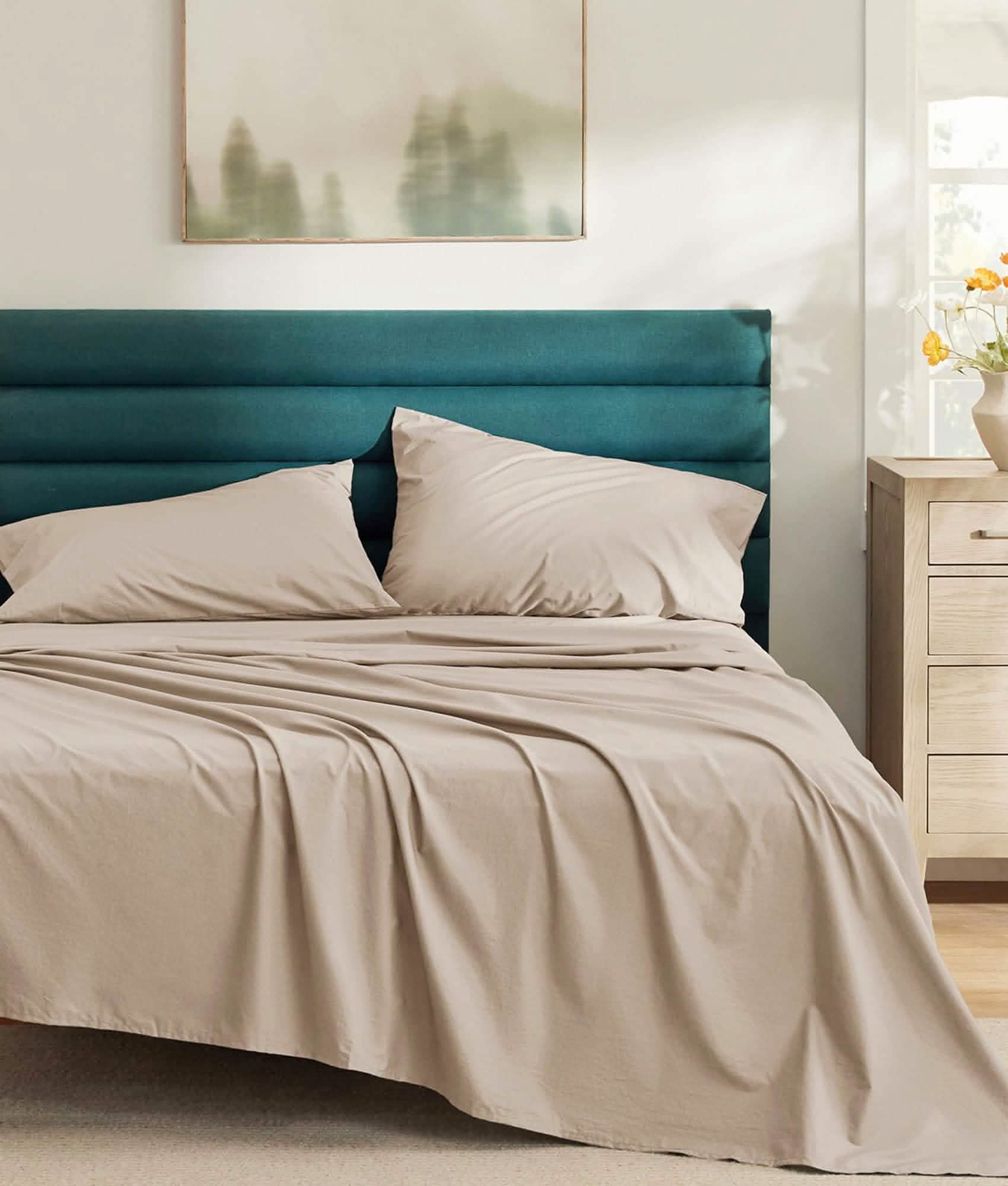 GentleSoft® Cotton Percale Weave Sheet Set