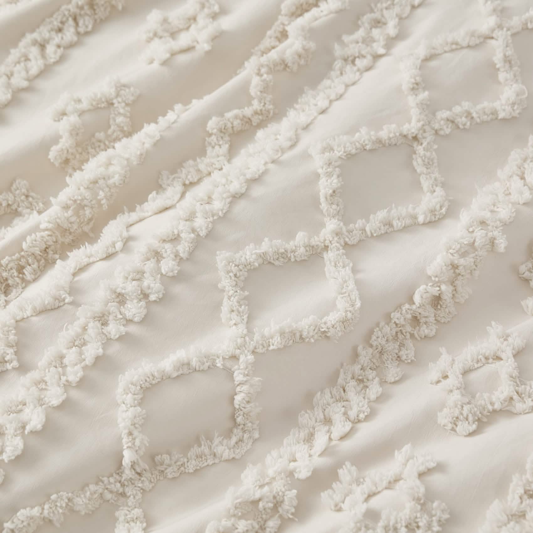 GentleSoft® Boho Tufted Embroidery Duvet Cover Set
