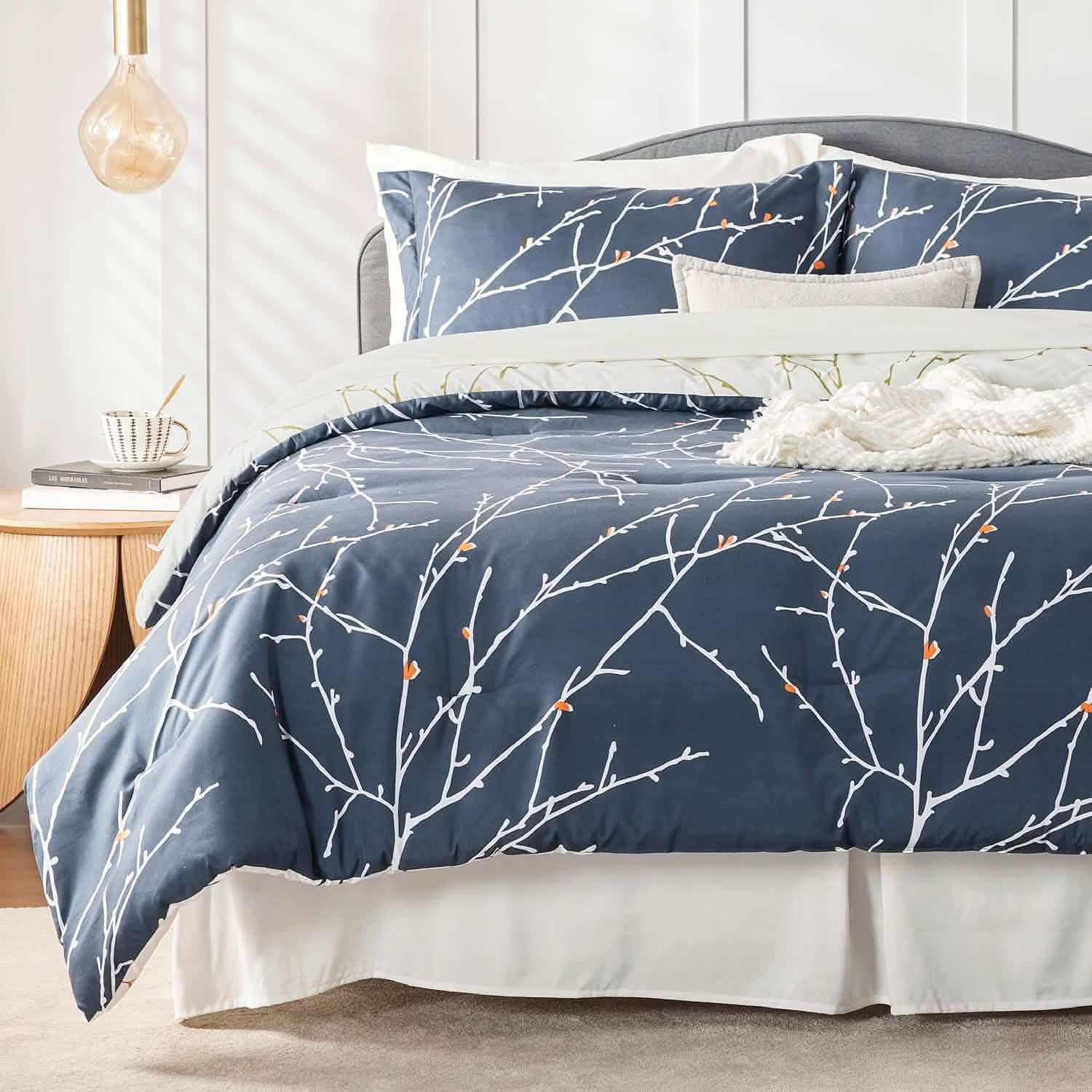 GentleSoft® Tree Branch Floral Pattern Bed-in-a-Bag