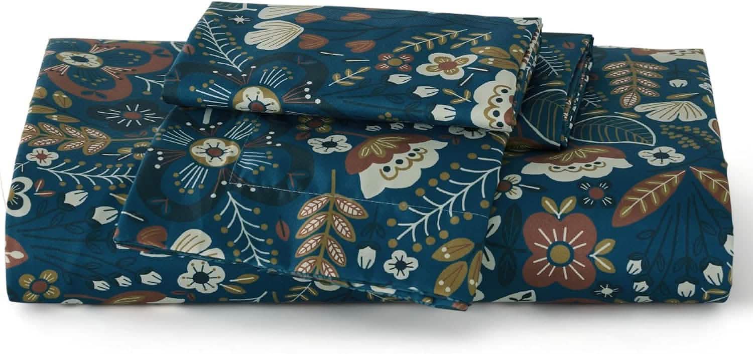 GentleSoft® Reversible Floral Duvet Cover Set