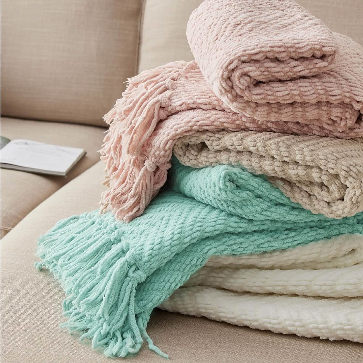 GentleSoft® GentleSoft Versatile Knit Woven Chenille Blanket