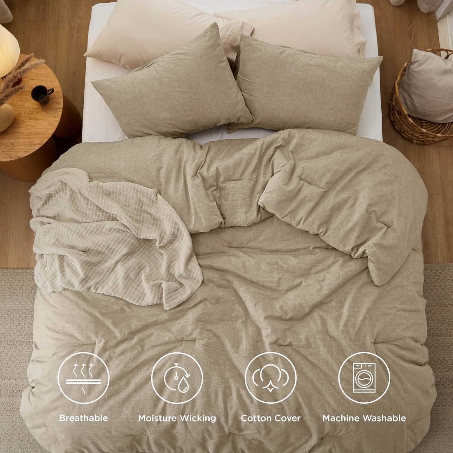 GentleSoft® Prewashed Cotton Comforter Set