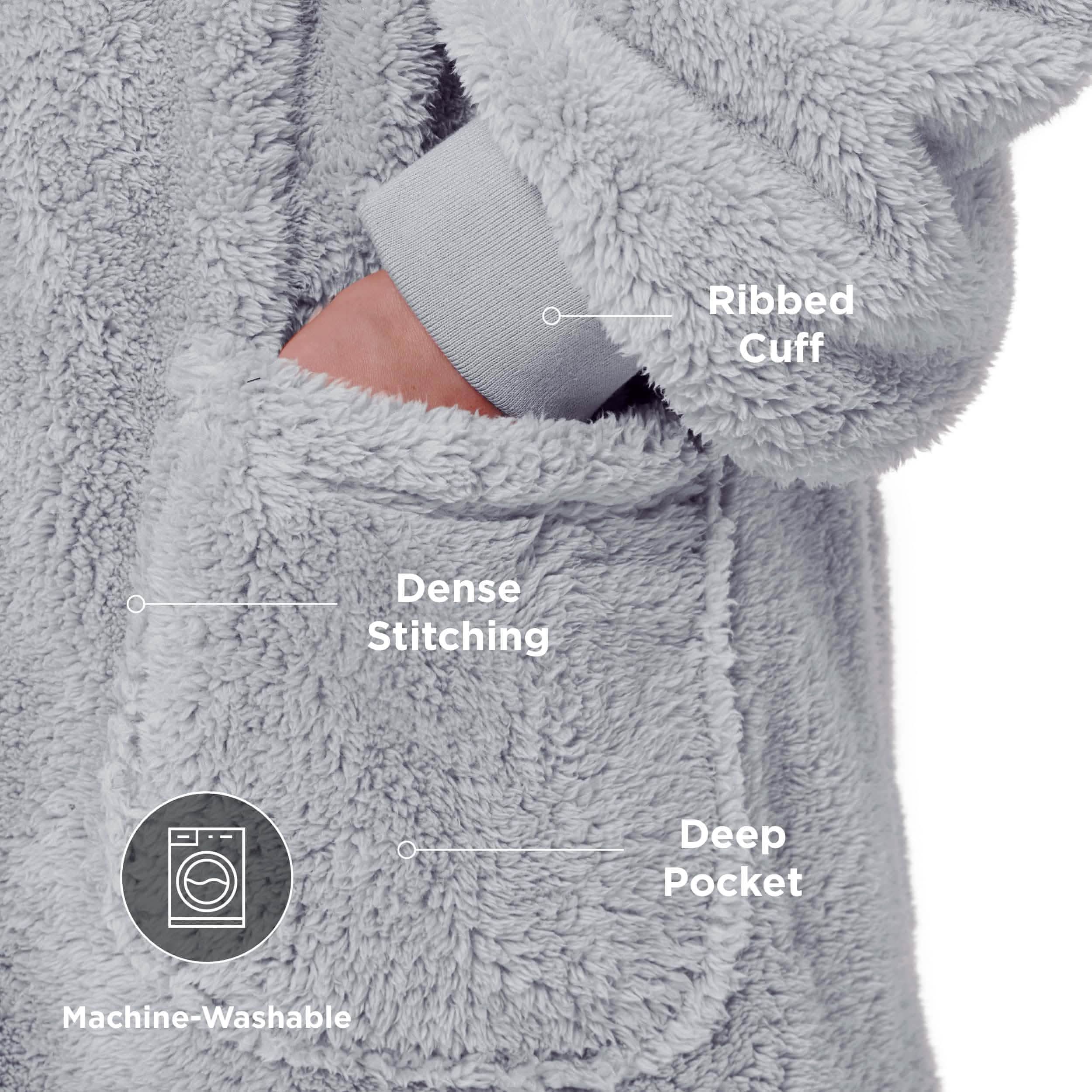 GentleSoft® Shaggy Sherpa Blanket Hoodie