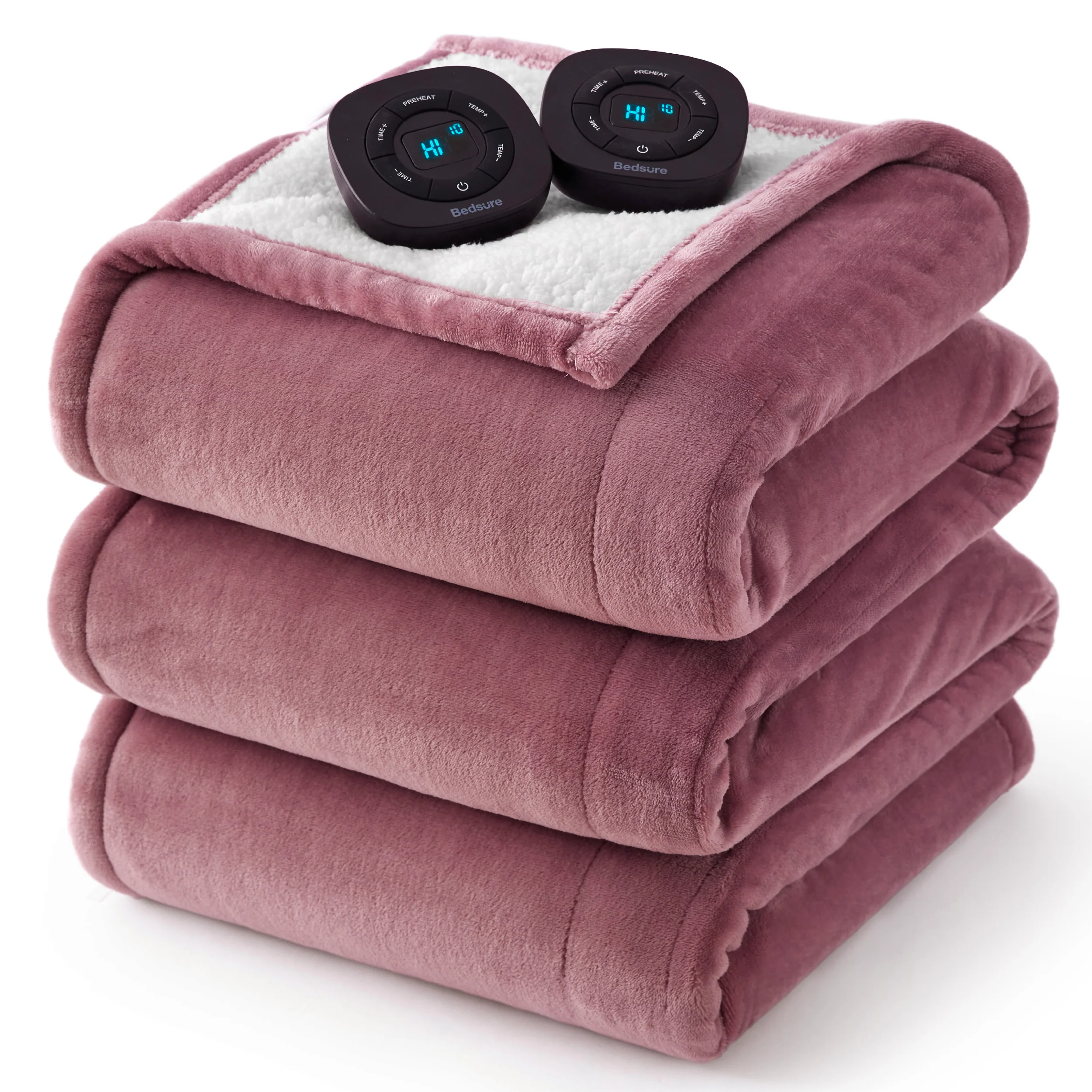 GentleSoft® Solid Flannel Heated Blanket